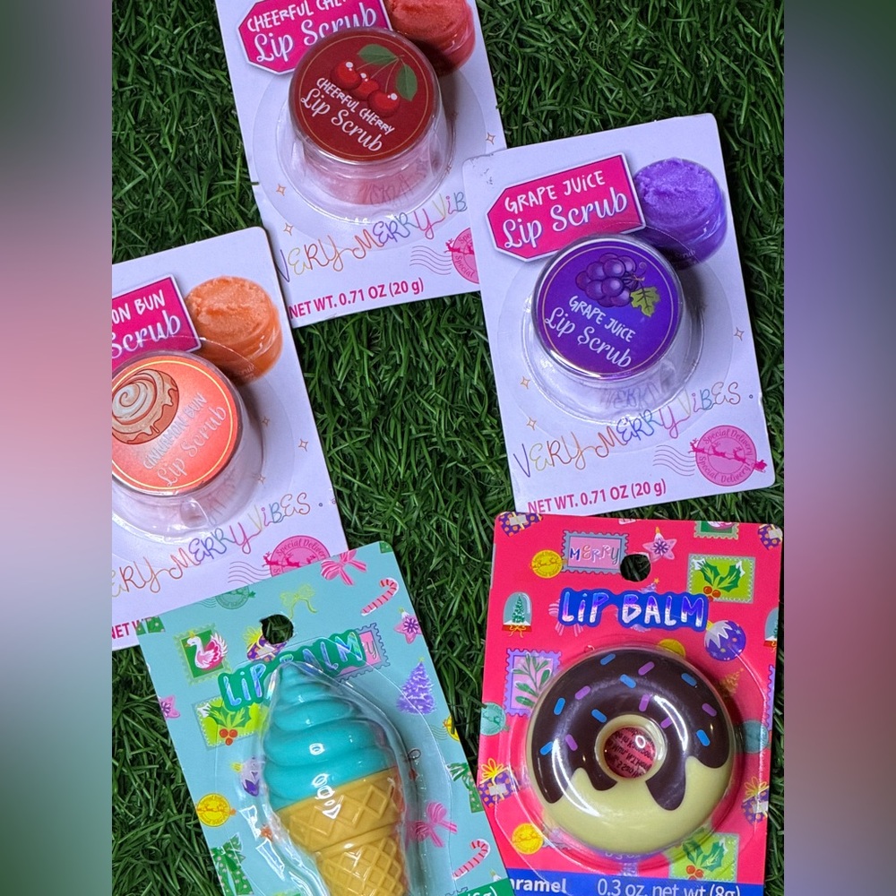 Líp Care Bundle 5 Piece Set | Lip Scrubs & Fun Lip Balms | Cute Asthetic